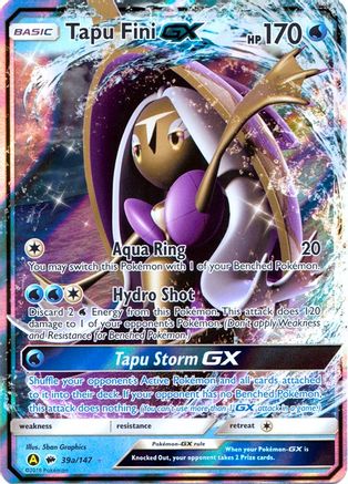Tapu Fini GX 39a/147 - Alternate Art Promos Holofoil