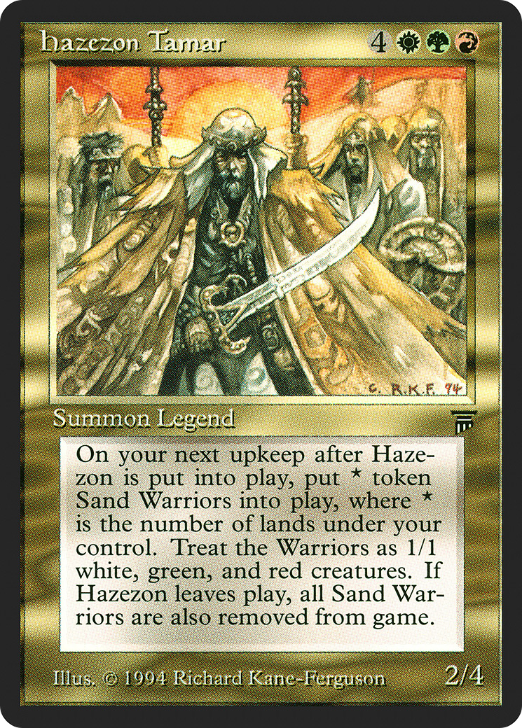 Hazezon Tamar (LEG-) - Legends