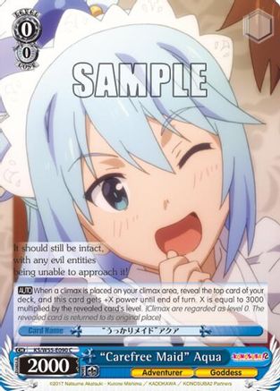 "Carefree Maid" Aqua (KS/W55-E090 C) - KonoSuba 2