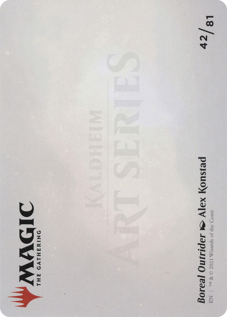 Boreal Outrider Art Card (ASKHM-042) - Art Series: Kaldheim (Borderless)