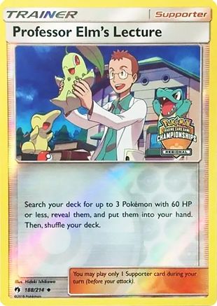 Professor Elm's Lecture 188/214 - League & Championship Cards - Reverse Holofoil