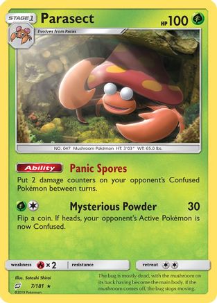 Parasect 007/181 - SM Team Up Reverse Holofoil
