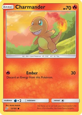 Charmander 012/181 - SM Team Up Reverse Holofoil