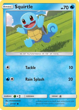 Squirtle 023/181 - SM Team Up Reverse Holofoil