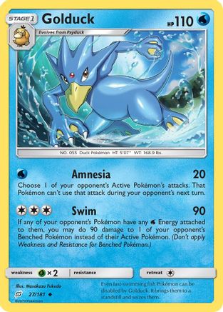 Golduck 027/181 - SM Team Up Reverse Holofoil