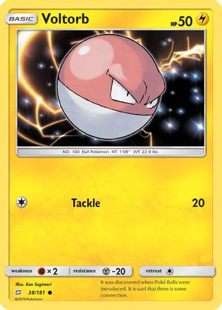 Voltorb 038/181 - SM Team Up Reverse Holofoil