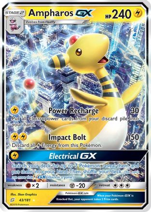 Ampharos GX 043/181 - SM Team Up Holofoil