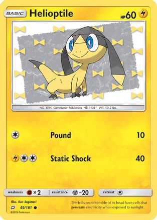 Helioptile 049/181 - SM Team Up