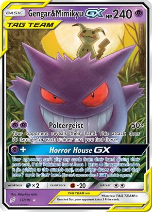 Gengar & Mimikyu GX 053/181 - SM Team Up Holofoil