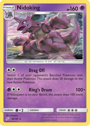 Nidoking 059/181 - SM Team Up Reverse Holofoil