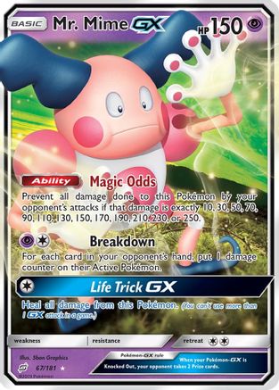Mr. Mime GX 067/181 - SM Team Up Holofoil