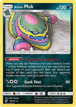 Alolan Muk 084/181 - SM Team Up Reverse Holofoil