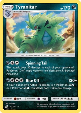Tyranitar 085/181 - SM Team Up Reverse Holofoil