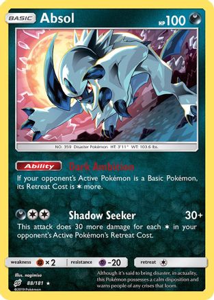 Absol 088/181 - SM Team Up Reverse Holofoil