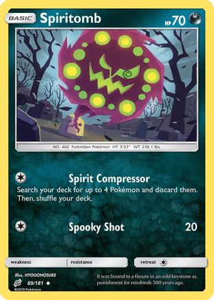 Spiritomb 089/181 - SM Team Up Reverse Holofoil