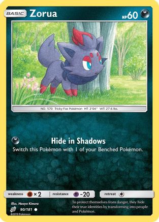 Zorua 090/181 - SM Team Up Reverse Holofoil