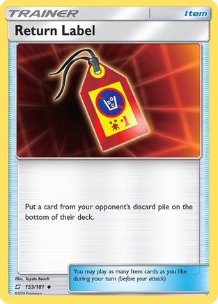 Return Label 153/181 - SM Team Up