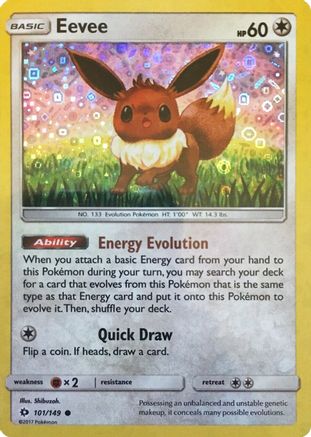 Eevee 101/149 - Miscellaneous Cards & Products - Holofoil