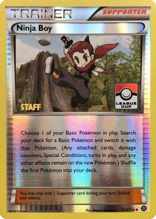 Ninja Boy 103/114 - League & Championship Cards - Reverse Holofoil