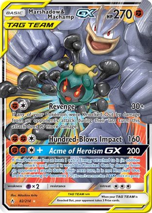 Marshadow & Machamp GX 082/214 - SM Unbroken Bonds Holofoil