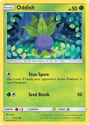 Oddish 005/214 - SM Unbroken Bonds