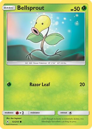 Bellsprout 013/214 - SM Unbroken Bonds