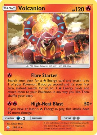 Volcanion 025/214 - SM Unbroken Bonds Reverse Holofoil