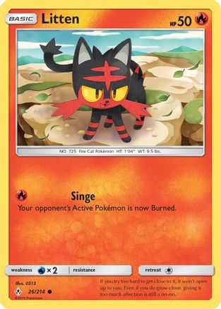 Litten 026/214 - SM Unbroken Bonds Reverse Holofoil