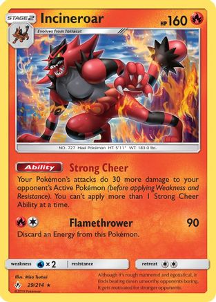 Incineroar 029/214 - SM Unbroken Bonds