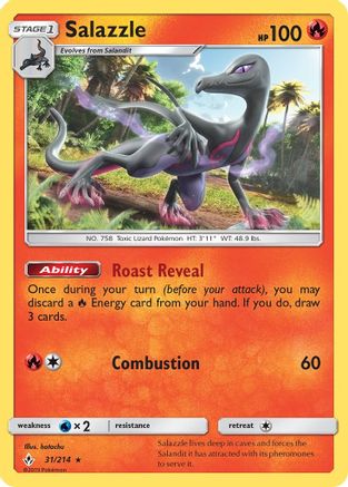 Salazzle 031/214 - SM Unbroken Bonds Reverse Holofoil