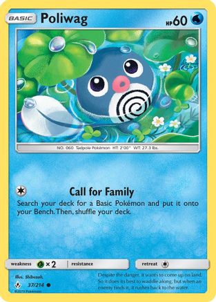 Poliwag 037/214 - SM Unbroken Bonds Reverse Holofoil