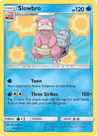 Slowbro 043/214 - SM Unbroken Bonds Reverse Holofoil