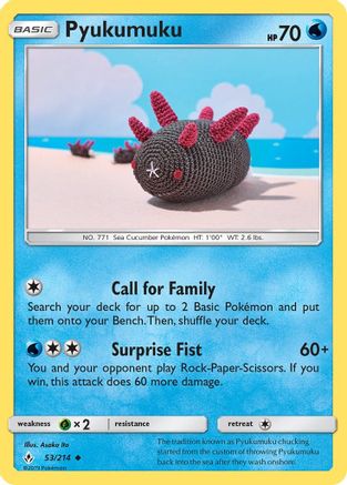 Pyukumuku 053/214 - SM Unbroken Bonds Reverse Holofoil
