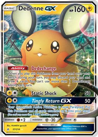 Dedenne GX 057/214 - SM Unbroken Bonds Holofoil