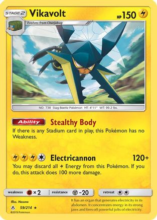 Vikavolt 059/214 - SM Unbroken Bonds Reverse Holofoil