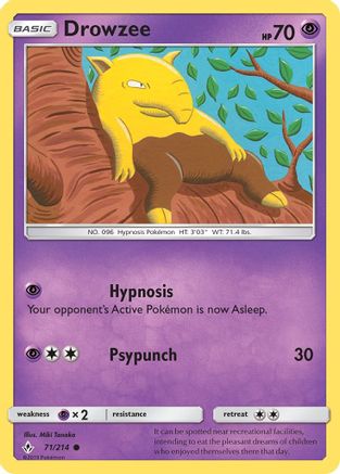 Drowzee 071/214 - SM Unbroken Bonds Reverse Holofoil