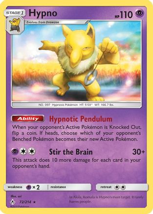 Hypno 072/214 - SM Unbroken Bonds Reverse Holofoil
