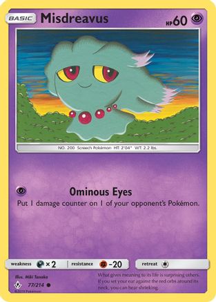 Misdreavus 077/214 - SM Unbroken Bonds