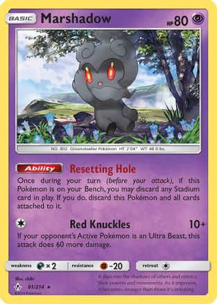 Marshadow 081/214 - SM Unbroken Bonds Holofoil