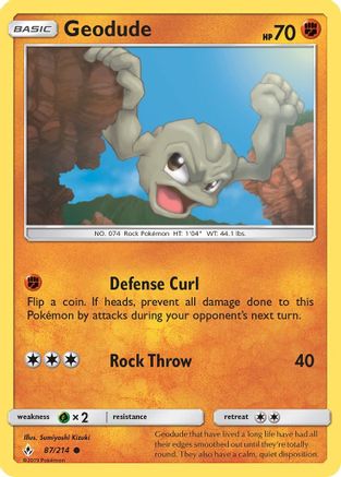 Geodude 087/214 - SM Unbroken Bonds Reverse Holofoil