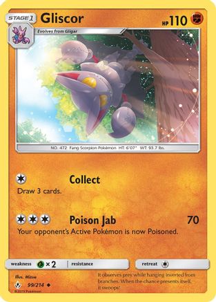 Gliscor 099/214 - SM Unbroken Bonds Reverse Holofoil