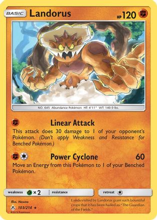 Landorus 103/214 - SM Unbroken Bonds Reverse Holofoil