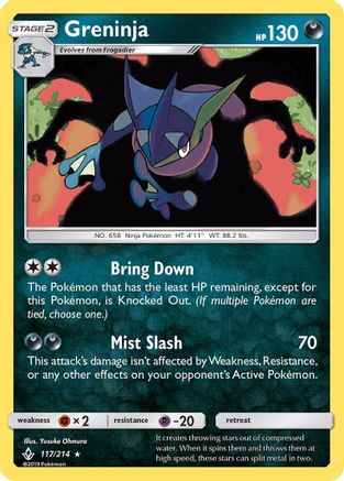 Greninja 117/214 - SM Unbroken Bonds Reverse Holofoil