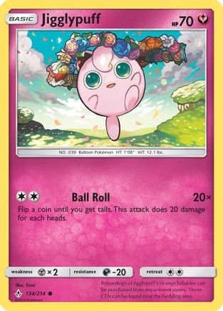 Jigglypuff 134/214 - SM Unbroken Bonds
