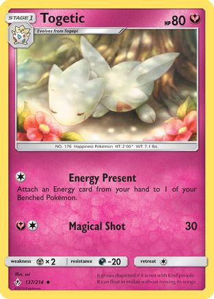 Togetic 137/214 - SM Unbroken Bonds Reverse Holofoil