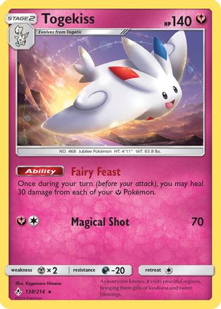 Togekiss 138/214 - SM Unbroken Bonds Reverse Holofoil