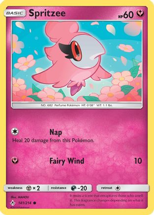 Spritzee 141/214 - SM Unbroken Bonds Reverse Holofoil