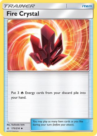 Fire Crystal 173/214 - SM Unbroken Bonds Reverse Holofoil