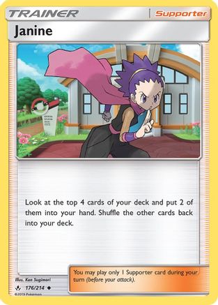 Janine 176/214 - SM Unbroken Bonds Reverse Holofoil