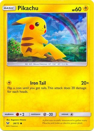 Pikachu (Cracked Ice Holo) 028/73 - Deck Exclusives Holofoil